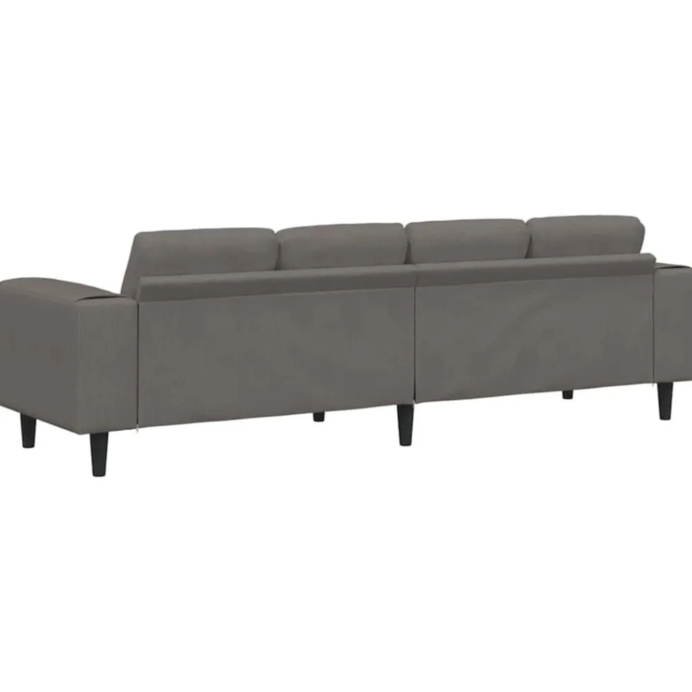 vidaXL Sofás-Sofá 250 x 77 x 76 cm Tela de Pana