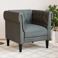vidaXL Sofás-Sofá 78,5 x 74,5 x 74,5 cm Poliéster