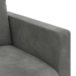 vidaXL Sofá 78 x 78 x 80 cm Terciopelo Gris oscuro Best