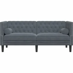 vidaXL Sofá 174 x 74,5 x 70,5 cm Terciopelo Gris oscuro Online