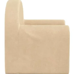 vidaXL Sofá infantil de felpa suave color Crema Outlet