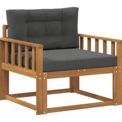 vidaXL Accesorios Para Sofás-Sofá intermedio de exterior Madera de Acacia Sólida Natural