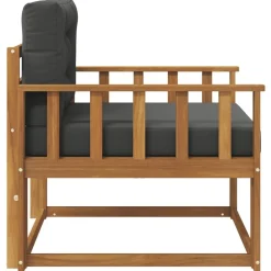 vidaXL Accesorios Para Sofás-Sofá intermedio de exterior Madera de Acacia Sólida Natural