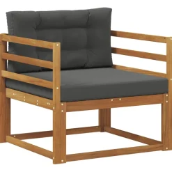 vidaXL Accesorios Para Sofás-Sofá intermedio de exterior Madera de Acacia Sólida Natural