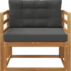 vidaXL Accesorios Para Sofás-Sofá intermedio de exterior Madera de Acacia Sólida Natural