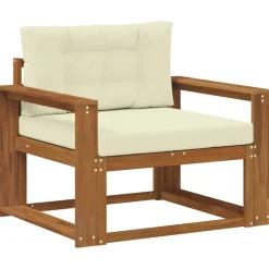 vidaXL Accesorios Para Sofás-Sofá intermedio de exterior Madera de Acacia Sólida Natural