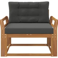 vidaXL Accesorios Para Sofás-Sofá intermedio de exterior Madera de Acacia Sólida Natural