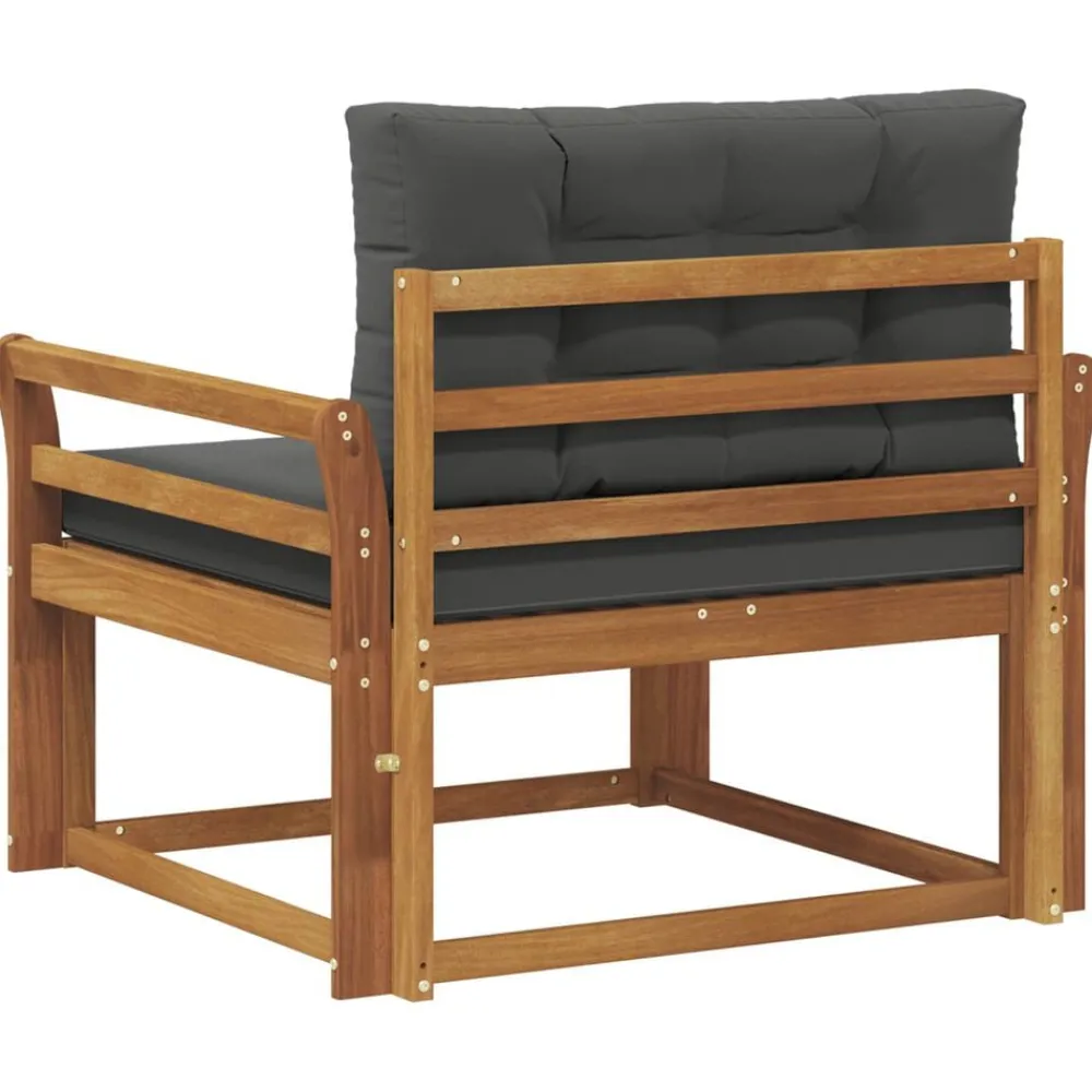vidaXL Accesorios Para Sofás-Sofá intermedio de exterior Madera de Acacia Sólida Natural