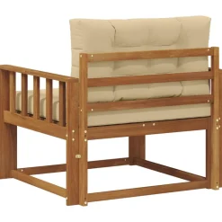 vidaXL Accesorios Para Sofás-Sofá intermedio de exterior Madera de Acacia Sólida Natural