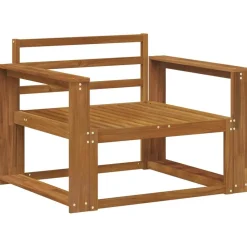 vidaXL Sofá intermedio de exterior Madera de Acacia Sólida Natural