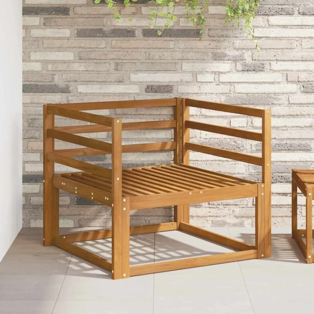 vidaXL Accesorios Para Sofás-Sofá intermedio de exterior Madera de Acacia Sólida