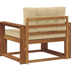 vidaXL Accesorios Para Sofás-Sofá intermedio de exterior Madera de Acacia Sólida Natural