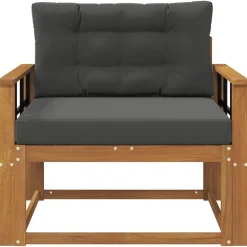 vidaXL Accesorios Para Sofás-Sofá intermedio de exterior Madera de Acacia Sólida Natural