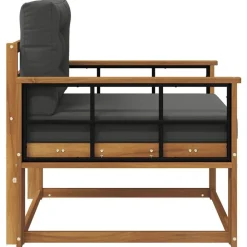 vidaXL Accesorios Para Sofás-Sofá intermedio de exterior Madera de Acacia Sólida Natural