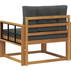 vidaXL Accesorios Para Sofás-Sofá intermedio de exterior Madera de Acacia Sólida Natural
