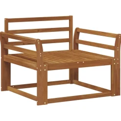 vidaXL Sofá intermedio de exterior Madera de Acacia Sólida Natural New