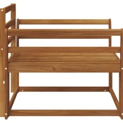 vidaXL Sofá intermedio de exterior Madera de Acacia Sólida Natural New