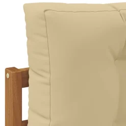 vidaXL Accesorios Para Sofás-Sofá intermedio de exterior Madera de Acacia Sólida Natural