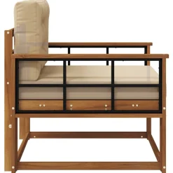 vidaXL Accesorios Para Sofás-Sofá intermedio de exterior Madera de Acacia Sólida