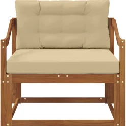 vidaXL Accesorios Para Sofás-Sofá intermedio de exterior Madera de Acacia Sólida Natural