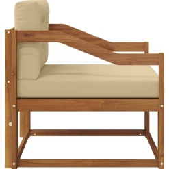 vidaXL Accesorios Para Sofás-Sofá intermedio de exterior Madera de Acacia Sólida Natural