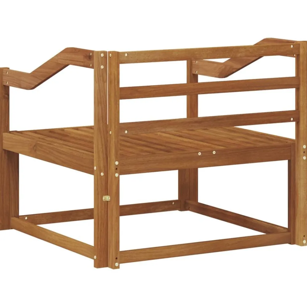 vidaXL Accesorios Para Sofás-Sofá intermedio de exterior Madera de Acacia Sólida