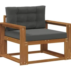vidaXL Accesorios Para Sofás-Sofá intermedio de exterior Madera de Acacia Sólida Natural