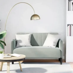 vidaXL Sofás-Sofá Loveseat 109 cm terciopelo