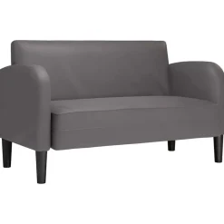 vidaXL Sofás-Sofá Loveseat 110 cm cuero sintética