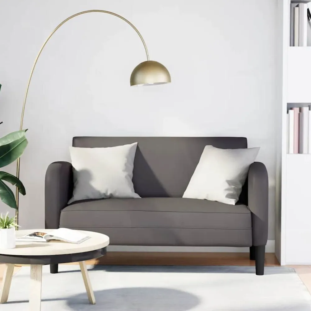 vidaXL Sofás-Sofá Loveseat 110 cm cuero sintética