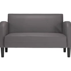 vidaXL Sofás-Sofá Loveseat 110 cm cuero sintética