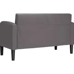 vidaXL Sofás-Sofá Loveseat 110 cm cuero sintética