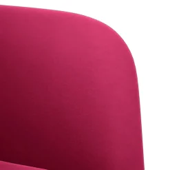 vidaXL Sofás-Sofá Loveseat rojo vino 109 cm terciopelo