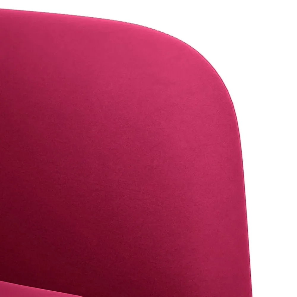vidaXL Sofás-Sofá Loveseat rojo vino 109 cm terciopelo