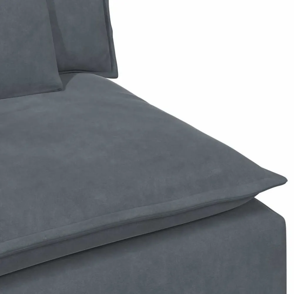 vidaXL Accesorios Para Sofás-Sofá modular con reposabrazos y cojines 100 cm
