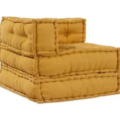 vidaXL Sofá modular de tela 70x70x54 Amarillo