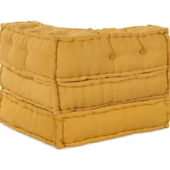 vidaXL Sofá modular de tela 70x70x54 Amarillo