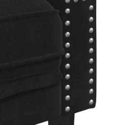 vidaXL Sofá 174 x 74,5 x 70,5 cm Terciopelo Negro Outlet