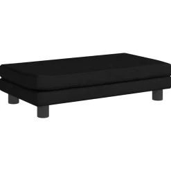 vidaXL Sofá para niños con reposapiés terciopelo 100x50x30 cm Negro Online