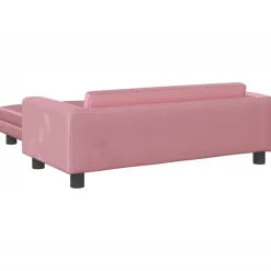 Niños vidaXL Mobiliario Para Bebés Y Niños Pequeños-Sofá para niños con reposapiés terciopelo 100x50x30 cm
