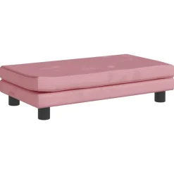 Niños vidaXL Mobiliario Para Bebés Y Niños Pequeños-Sofá para niños con reposapiés terciopelo 100x50x30 cm