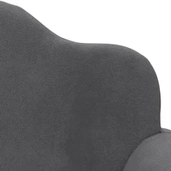Niños vidaXL Mobiliario Para Bebés Y Niños Pequeños-Sofá para niños de 2 plazas de felpa suave gris