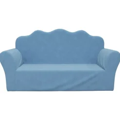 Niños vidaXL Mobiliario Para Bebés Y Niños Pequeños-Sofá para niños de 2 plazas de felpa suave