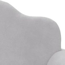 vidaXL Sofá para niños de 2 plazas felpa suave Gris claro New