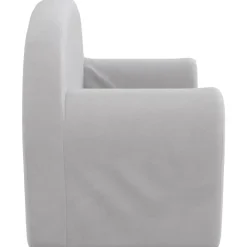 vidaXL Sofá para niños de 2 plazas felpa suave Gris claro Hot