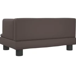 vidaXL Sofá para niños de cuero sintético marrón 60x40x30 cm Marrón Clearance