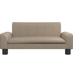 Niños vidaXL Mobiliario Para Bebés Y Niños Pequeños-Sofá para niños de cuero sintético 70x45x30 cm
