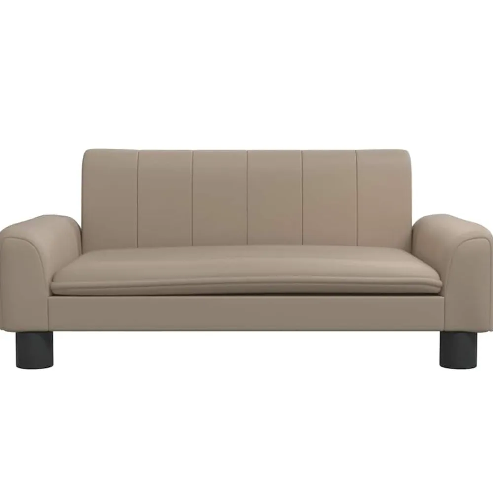 Niños vidaXL Mobiliario Para Bebés Y Niños Pequeños-Sofá para niños de cuero sintético 70x45x30 cm