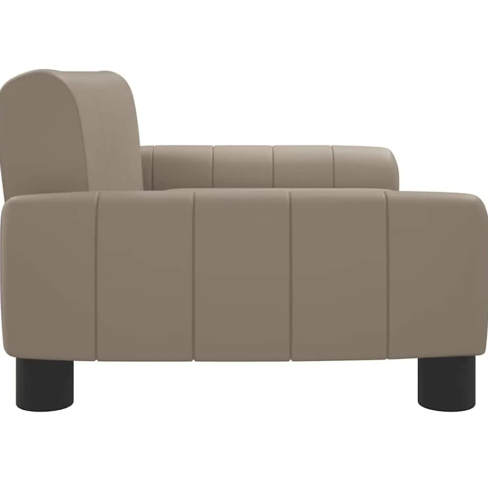 Niños vidaXL Mobiliario Para Bebés Y Niños Pequeños-Sofá para niños de cuero sintético 70x45x30 cm
