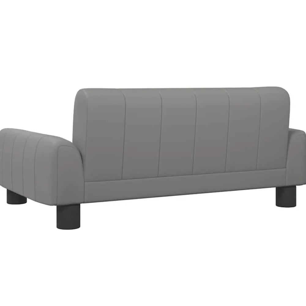 Niños vidaXL Mobiliario Para Bebés Y Niños Pequeños-Sofá para niños de cuero sintético 70x45x30 cm